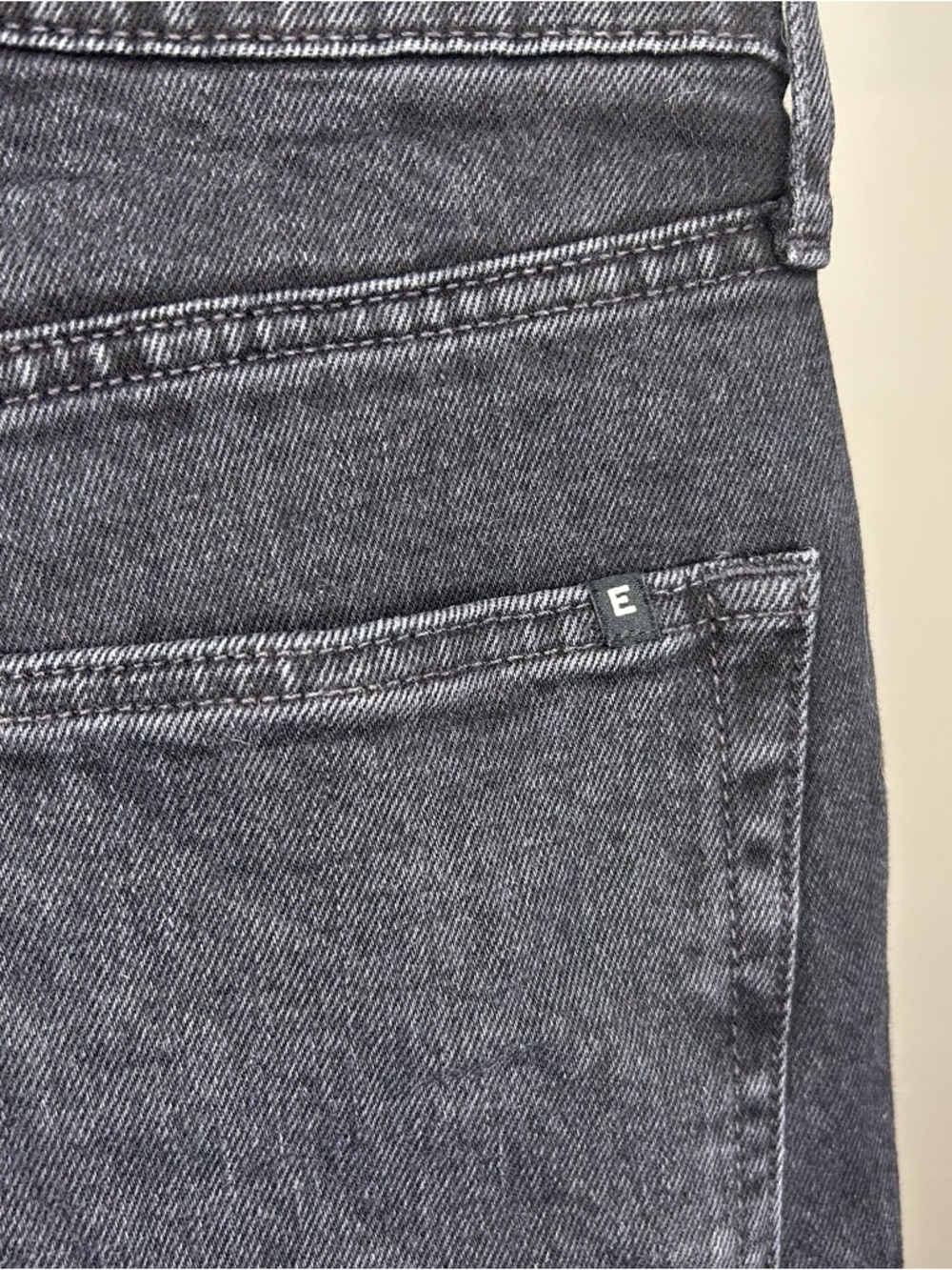 Everlane Charcoal Gray High-Rise Straight Jeans Size 28 - Picture 4 of 10